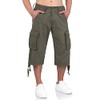 Surplus Trooper Legend 3/4 Mens Cargo Shorts, Olive, M
