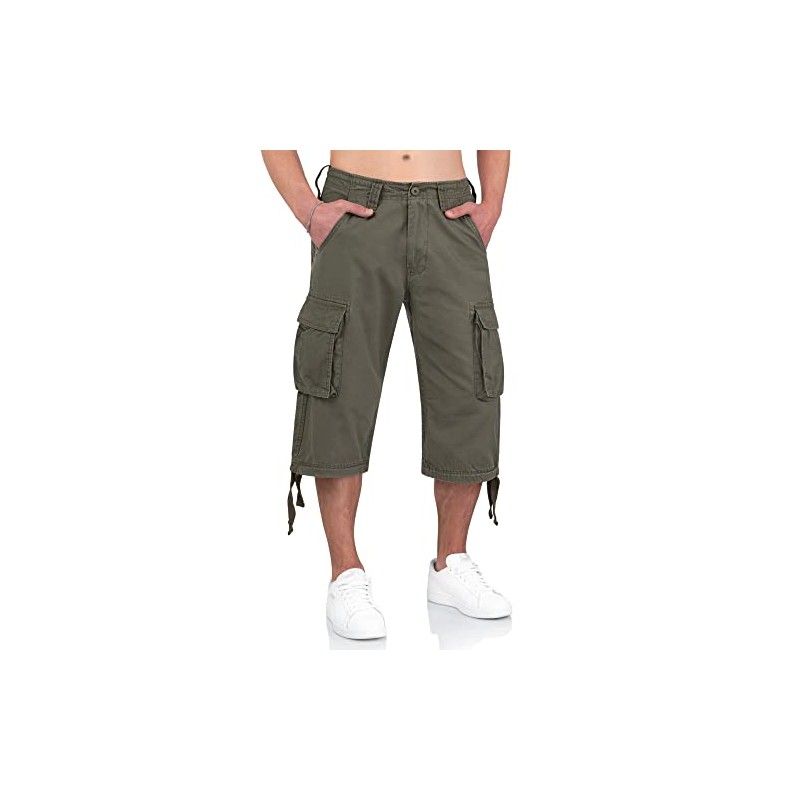 Surplus Trooper Legend 3/4 Mens Cargo Shorts, Olive, M