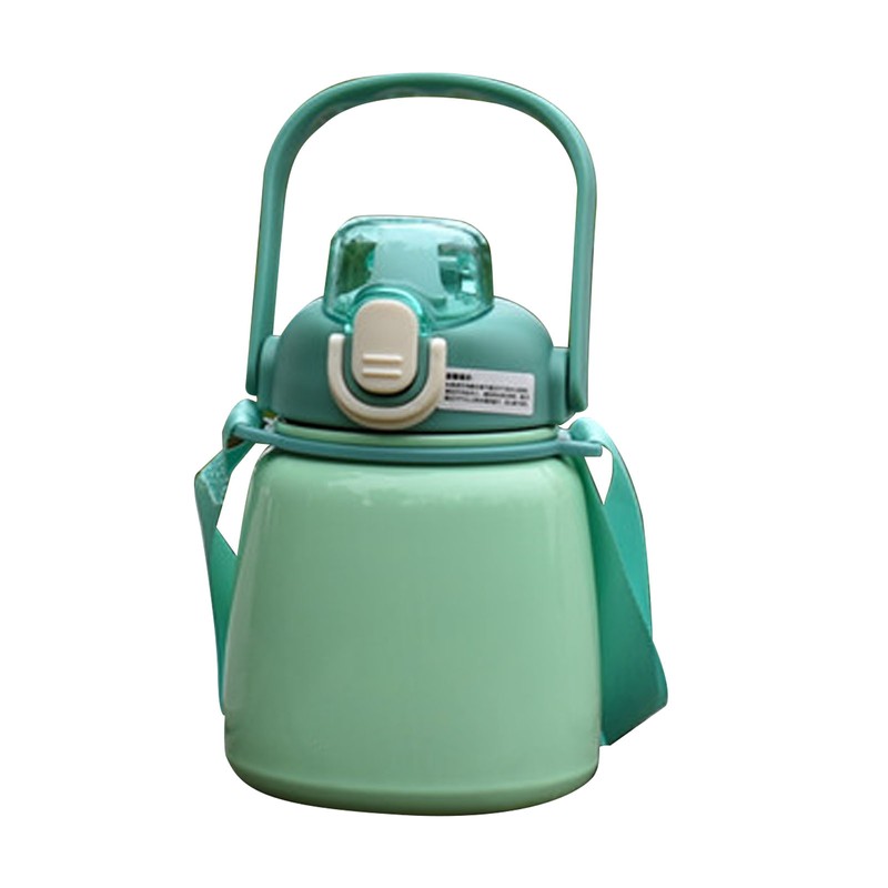 Insulated Water Bottle 650ML 304 Stainless Steel Straw Bottle for
