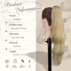 FESHFEN Ponytail Extensions Clip, 50 cm Hair Extensions Braid Long