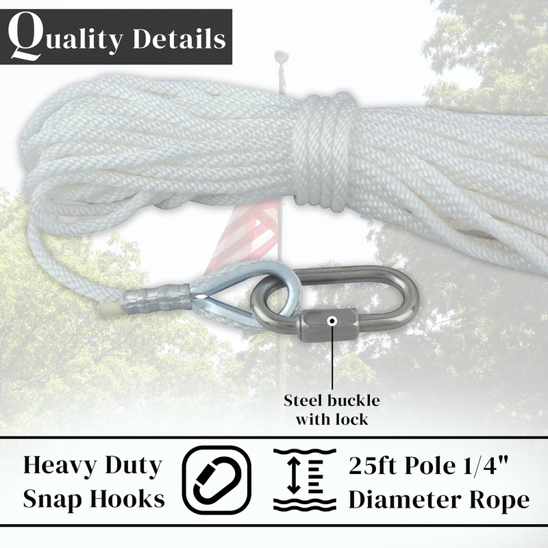 Super Tough Polypropylene Rope Crafted from Flag Halyard Line Designed