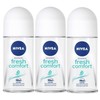 NIVEA FRESH COMFORT, ROLL-ON – FREE ALCOHOL, ANTIPERSPIRANT DEODORANT, 48