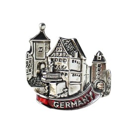OktoberfestHaus | Germany Village Hat Pin With German Banner Oktoberfest Accessories For German Alpine Hat or Oktoberfest Costume