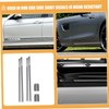 GRIRIW 4pcs Car Side Skirt Racing Stripe Decals Durable Bk