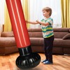 Relaxdays Anti-Frust Free Standing Punch Bag, Inflatable Punch Bag, Boxing