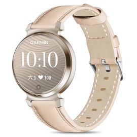 Leather Bands Compatible with Garmin Lily 2, 14mm Top Grain Soft Loop Straps Quick Release Replacement Adjustable Wristband for Lily 2 Classic/Active Smart Watch Accessory for Grace Women