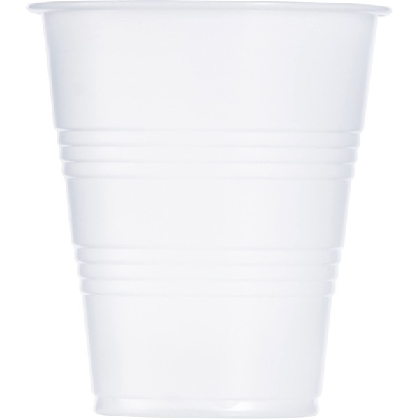 Dart Y7 7 oz Trans Ribbed Wall PS Cup (Case of 2500)