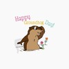 CafePress Happy Groundhog Day Greeting Cards Greeting Card (20-pack), Note