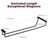FOMANSH 14-Inch Under Cabinet Wine Glass Holder - Metal Stemware
