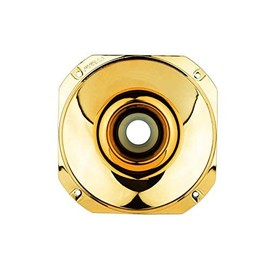 PRV AUDIO WGP14-25 GOLD-S - 1” Exit Horn Screw-On Waveguide - Gold Short ABS Wave Guide - 45° x 45° Nominal Coverage - Slim Profile Waveguide (Single)
