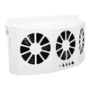 Car Exhaust Fan Solar Powered 3 Fans Ventilation Cooling Odor
