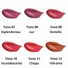 Kit/Set Brillo Labial Bissu Nueva Formula 6 pzas Tonos Rojos