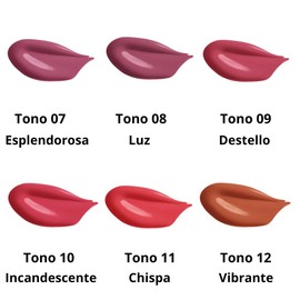 Kit/Set Brillo Labial Bissu Nueva Formula 6 pzas Tonos Rojos