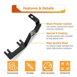 WeiSen Upper Hood Hinge Ditch Light Mount Brackets for Auxiliary Off Road LED Work Light Pods Compatible with Nissan Titan 2016-2019