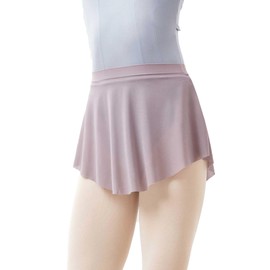 Daydance Mesh Pull On Ballet Skirt Elastic Point Dance Skirt for Teen Girls 12-14 Years, Women, Grey Purple-mesh, Large