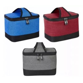 PromoOpción Lonchera Portatil Interior Plastificado Colores Asa Almuerzo