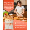 Beeswax Bread Bags Reusable for Homemade Sourdough - Large Cotton