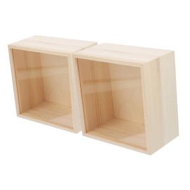 Ciieeo 2Pcs Storage Box with Clear Acrylic Sliding Lid Crate for DIY Crafts Organizing Hobbies Birthday Party Supplies Effortless Access and Silent Operation