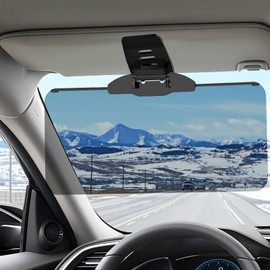 Woqucute Sun Visor Extender for Car, UV400 Polarized Car Visor Extension Sun Blocker, Anti-Glare Sun Visor for Safe Driving