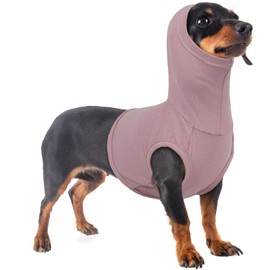 PUMYPOREITY Dog Snood, Purple XS, Cotton, Neck & Ear Cover, Dog Clothing