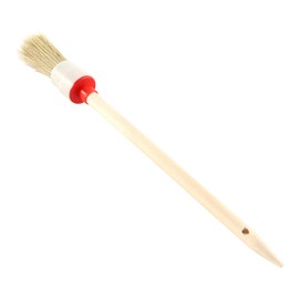 Nicear Professionelles Rundbürstenset Aus Naturholz – 8er-Pack Ringbürsten Zum Wachsen, Malen, Möbelrestaurierung, 4 Größen (20–35 Mm) Mit Aufhängeloch, Langlebige Borsten