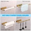 Paper Towel Holder Under Cabinet, Self Adhesive and Drilling Paper