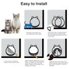 HIDROSIL Cat Door for Screen Door, Inside Openning 10x10x0.5 inch,