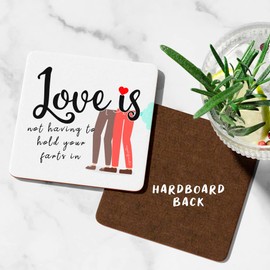 Funny gifts for boyfriend’s fun little drinks coaster Ideal for anniversaries or boyfriend birthday gifts. Fifth Anniversary Wood funny birthday girlfriend presents Valentine's Day