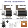 Jayseon 3 Pack RV Storage Lock, 5/8" Cabinet Locks with