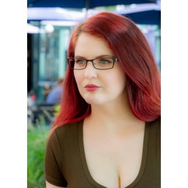 DEA Eyewear Extended Fit & Fashion For Women | Black Titanium | Frame Width 131mm (5.16in) | Frames only, RX Ready | Felisa