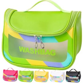 Cosmetic Bag, Makeup Organiser Travel Essentials Bag, Toiletry Bag for Women, Girl´s Hair Accessories Storage, Waterproof wash bag, Skincare bag. (Green)