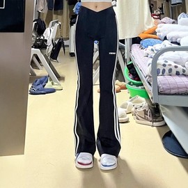 New 2025 Summer Women's Jogger Yoga Pants: Hot Girls Casual Slimming Sport Flare Pants Short 4XL/Black 5ea