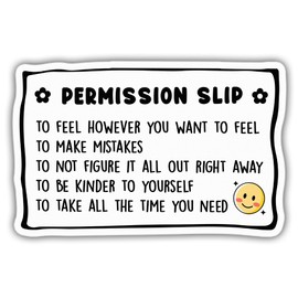 Mental Health Stickers Trauma Stickers Therapy Stickers Things You Need to Hear Black Vinyl Stickers, Weather-Resistant Stickers for Water Bottles, Laptop, Window, Car Size 4"