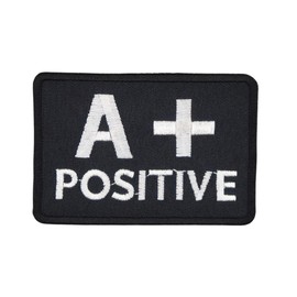 Blood Group A + Positive Iron-On Patch (without Velcro) Iron-On Patch Iron-On Patch Size 7.4 x 5.1 cm