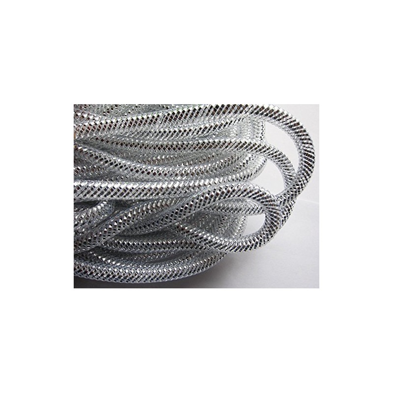 YYCRAF 13.5 Metres(15y) Solid Mesh Tube Deco Flex for Wreaths