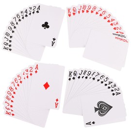 VICASKY White Playing Cards, Sublimation Poker Cards Index Flash Cards DIY Flash Cards Game Cards Learning Cards for DIY