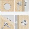 AUNMAS Cabinet Coded Lock, Stainless Steel Silver 3 Digit Code