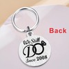 TANWIH 16th Wedding Anniversary Keychain Gifts for Wife, Best Wife