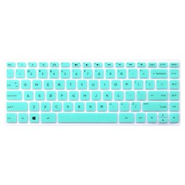 Keyboard Cover Compatible 2019 2018 14 inch HP Laptop Pavilion x360 14M-BA 14M-BA011DX 14M-BA014DX 14M-CD 14-BF 14M-BW 14-BW065BR 14-CM 14-CF Series (esc Delete ctrl Keys are Square Angles) (Mint)