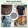 Luatoxry 100Pcs Soccer Iron on Patches, 3cm Soccer Ball Patch,