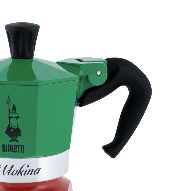 Bialetti Espressokocher-5650 Grün,Rot,Weiß One Size