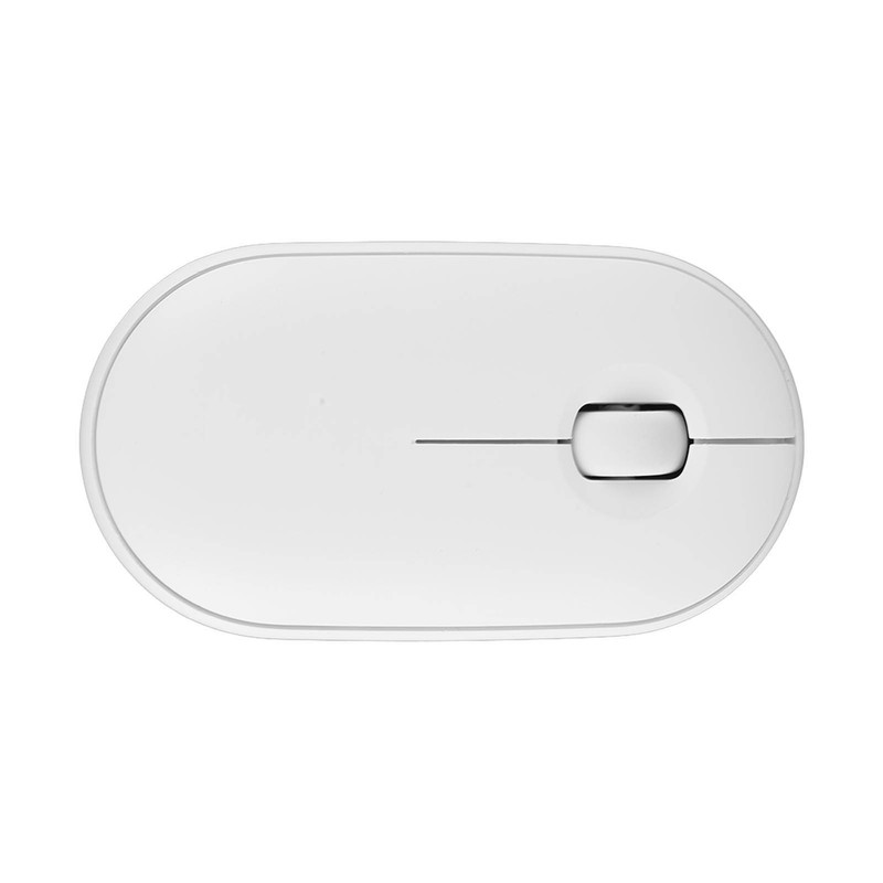 Wireless Mouse White 2.4G BT Mode Ultra Slim Silent Optical
