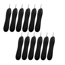 AAProTools Lot Of 12 Scalpel Handle #3, Black Plastic Grip - Fitting Blades #10 Thru 15