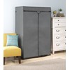 Whitmor Double 6779-4866 Cubierta para clóset, Gris, 19.75" x 45.75"