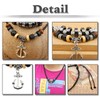 White Fang AZ089 Men's Necklace, Leather, Leather Cord, Equari, Retro