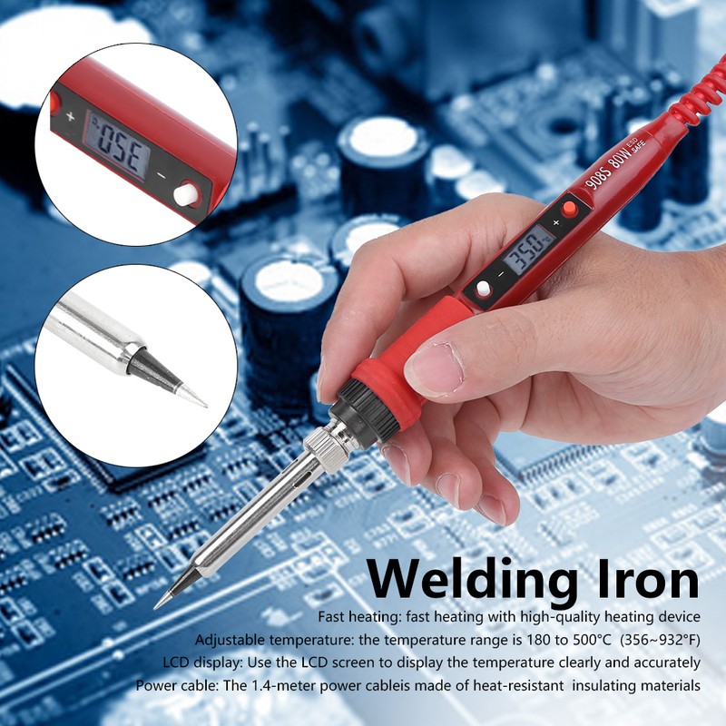 Electric Soldering Iron Digital Welding Tools LCD Display Screen Temperature