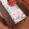 Grelucgo Embroidered Easter Bunny Table Runner (13 x 54 inch)