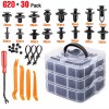 650 PCS Car Retainer Auto Fasteners Push Trim Plastic Clips