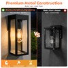 Solar Sconce Light Outdoor Dusk-to-Dawn Solar Powered Outside Porch Lantern