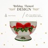 Spode Christmas Tree 6-Inch Ribbon Nut Bowl - Decorative Serving